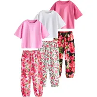 Next Pijama verde / rosa / rosa / negro / blanco