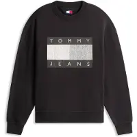 Tommy Hilfiger Sudadera '90S' gris / negro / blanco