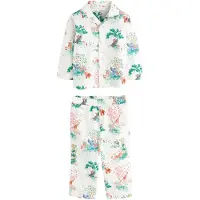 Next Pijama 'Great Ormond Street' crema / azul / esmeralda / rojo