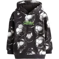 Next Sudadera verde neón / negro / blanco