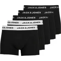 Jack & Jones Calzoncillo boxer 'Solid' negro / blanco