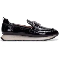 Hispanitas para mujer. HI254386 Mocasines de Piel Kansas Rock negro (38), Plano, 1 a 3cm, Ninguno, Casual, outlet 2026.