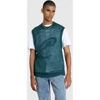 Streetwear Favourites Café De Flore X Highsnobiety – Script Sweater Vest Green Talla: M | Cárdigan Outlet | Hombre | Verde