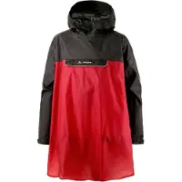 Vaude - Valero Poncho - Chaqueta impermeable size S, rojo