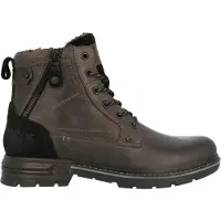 Mustang Botas con cordones 'Sergio' taupe / negro