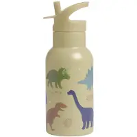 A Little Lovely Company Botella Dinosaurs Steel