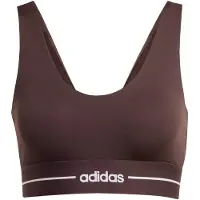 Adidas Sujetador deportivo 'Hyperglam' chocolate / blanco