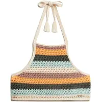 Superdry para mujer. W6011988A Top Halter Crochet multicolor (M), Casual, Poliéster, Sin mangas / Tirantes, outlet 2026.