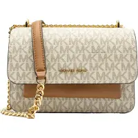 Michael Kors Bolso de hombro camelo / marrón oscuro / offwhite