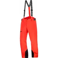 Salomon - Pantalones de esquí - Brilliant Pant M Cherry Tomato - Talla S - Rojo