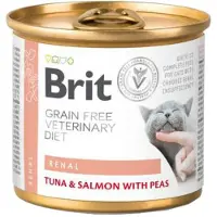 Brit Veterinary Diet Cat - Grain free - Renal - Lata - 6 x 200 g