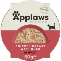 Applaws Cat - Chicken Breast & Duck Pots - 10 x 60 g