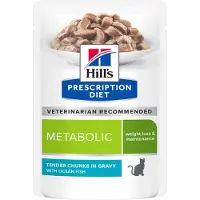 Hill's Pet Nutrition Metabolic Weight Management - Feline sobres - 12 x 85 g - pescado