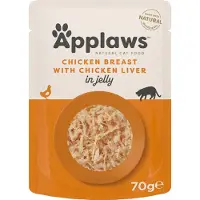 Applaws Cat - Pechuga de Pollo e Hígado en Gelatina - 16 x 70 g
