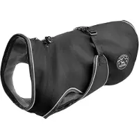 Hunter - Dog Coat Uppsala - Abrigos para perro size Rücken 30 cm - Hals 22-40 cm / Bauch 36-60 cm, negro