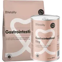 Vetality Gastrointestinal Perro - 3 kg + 6 x 400 g Gastrointestinal Perro Comida Húmeda