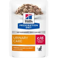 Hill's Pet Nutrition c/d - Urinary Stress - Feline - Pollo - Sobre 24 x 85 g