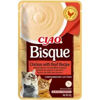 Inaba Ciao Bisque Comida húmeda - Gato - Pollo y ternera - 12 x 40 g
