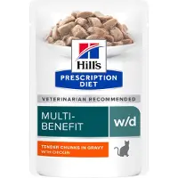 Hill's Pet Nutrition Prescription Diet w/d Multi-Benefit - Feline - Pollo - 12 x 85 g