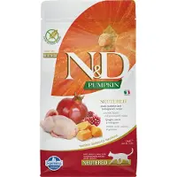 Farmina N&D Pumpkin Neutered Comida para Gatos - Codorniz - 1,5 kg