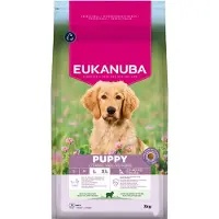 Eukanuba Alimento para cachorros de raza grande , enriquecido con cordero, 3 kg