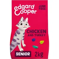 Edgard & Cooper Senior Cat - Pollo y Pavo de Corral - Pienso - 2 kg