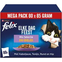 Felix Cada Día Fiesta en Gelatina - Selección Mixta - 80 x 85 g