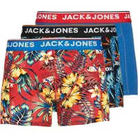 Jack & jones Calzoncillo boxer 'JJAzores' azul / rojo / negro / blanco