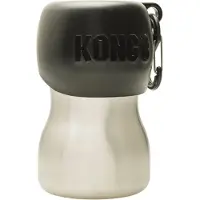 Kong H2O Stainless Steel Water Bottle - Negro - 255 ml
