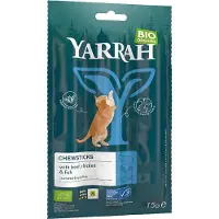 Yarrah - Snack para gatos Chew Stick con Pescado Bio - 25 x 15 g