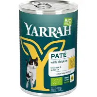 Yarrah Bio Paté comida para gatos - Lata - Pollo - 12 x 400 g