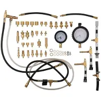 Ks Tools Manómetro de 5/16", con manguera de conexión rápida y conexión de manguera de 1/4" para sistemas Ford EFI (150.2368)