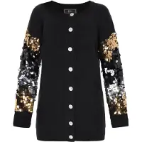 Faina Cárdigan oro / negro / plata