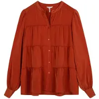 Esqualo Blouse Seams Sateen Autumn Glaze Talla: 36 | Manga Larga Outlet | Mujer