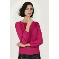 Esqualo Blouse R-neck Structure Fuchsia Talla: 42 | Manga Larga Outlet | Mujer | Rosa
