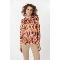 Esqualo Blouse Col Ethnic Skins Print Talla: 44 | Manga Larga Outlet | Mujer