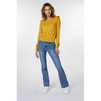 Esqualo Sweater Basic Shoulder Pads Mustard Talla: XL | Sudaderas con Capucha Outlet | Mujer | Amarillo