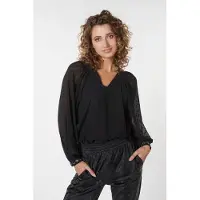 Esqualo Blouse Marble Beading Black Talla: 36 | Manga Larga Outlet | Mujer | Negro
