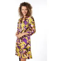 Esqualo Dress Short Fancy Earth Print Talla: 34 | Blusón Outlet | Mujer | Marrón