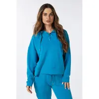 Esqualo Sweater Hoodie Modal Petrol Talla: S | Manga Larga Outlet | Mujer