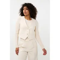 Esqualo Gilet Short City Beige Talla: 40 | Chaquetas Outlet | Mujer | Marrón