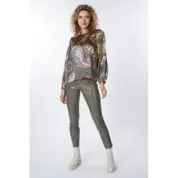 Esqualo Blouse R-neck Elements Print Print Talla: 34 | Manga Larga Outlet | Mujer