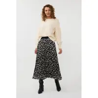 Esqualo Skirt Plisse Satin Wilderness Print Talla: 36 | Faldas Midi Outlet | Mujer
