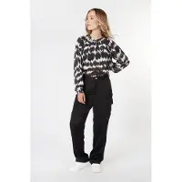 Esqualo Trousers Cargo Sateen Black Talla: 36 | Pantalones Formales Outlet | Mujer | Negro