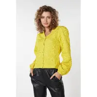 Esqualo Blouse Fancy Flower Jacquard Warm Olive Talla: 44 | Manga Larga Outlet | Mujer | Verde
