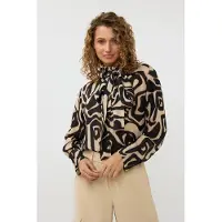 Esqualo Blouse Shawl Collar Harmony Print Talla: 36 | Manga Larga Outlet | Mujer