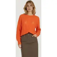 Esqualo Sweater Cable Ajour Orange Talla: XS | Sudaderas con Capucha Outlet | Mujer | Naranja