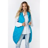Esqualo Bodywarmer Quilted Long Petrol Talla: M/L | Chaquetas Outlet | Mujer