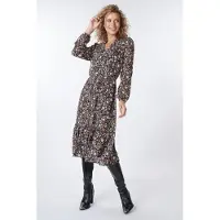 Esqualo Dress Midi Soft Deco Print Print Talla: 40 | Vestidos Midi Outlet | Mujer