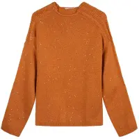 Esqualo Sweater Sequins Cable Shldr Autumn Glaze Talla: S | Sudaderas con Capucha Outlet | Mujer
